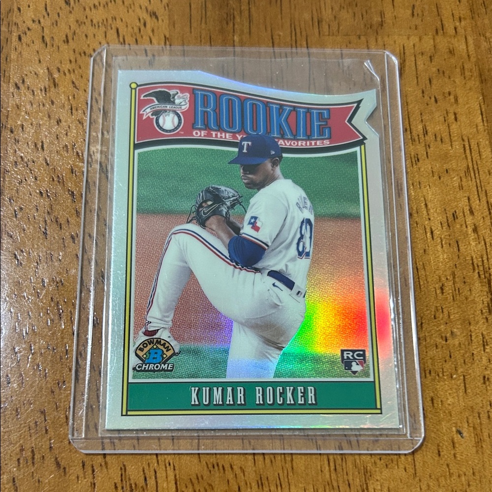 Topps Rookie Kumar Rocker Baseball Card - Green, Red, White